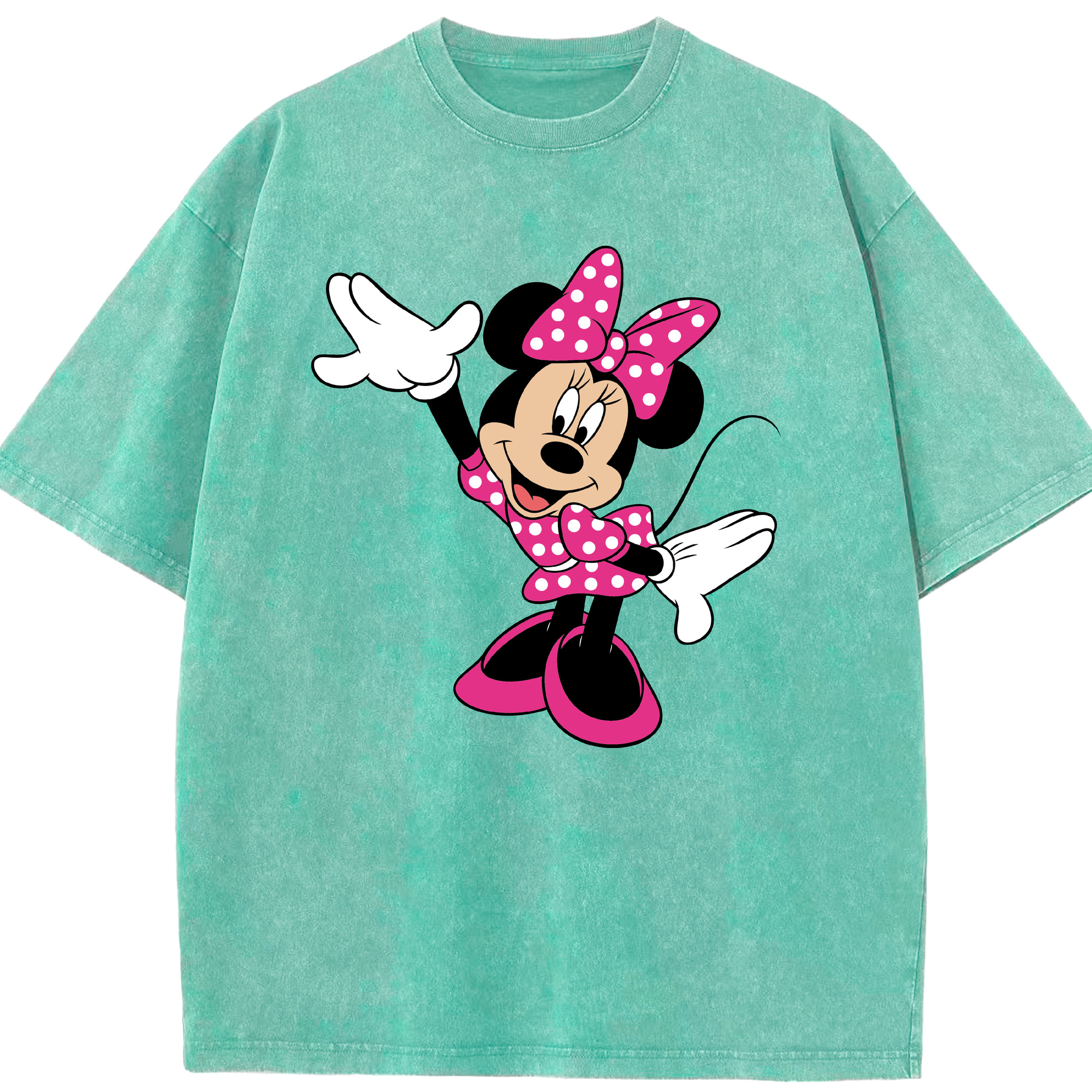 （画像用） ミッキーマウス Mickey Mouse 綿100% ヴィンテージ風 半袖Tシャツ（フロントプリント）